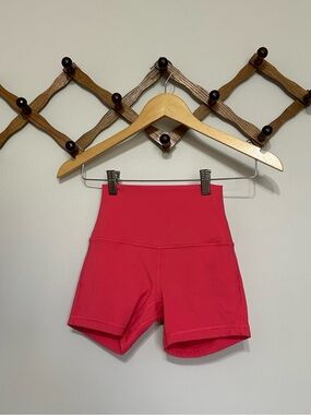 Lululemon Align High-Rise Coral Pink 4” Bike Shorts